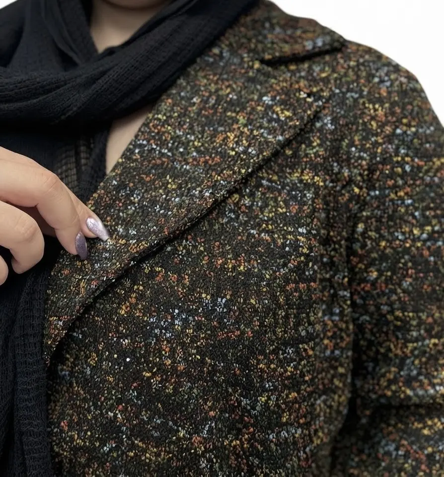 کت بوکله سایز بزرگ زنانه طرح بلدرچین